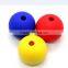 Blue freezer safe silicone ice ball mould for making ice cream