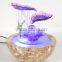 Glass Water Fountain for Desktop Decoration