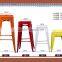 Strong iron chair with garden furniture outdoor