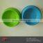 OEM green plastic blister PET bowl by vacuum forming