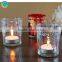 Red Green Orange Hanging Mercury Glass Jar Candle Holders