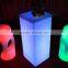 led light stand up bar tables, high bar cubic table with led light