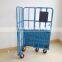 Easily assembled industrial security rolling carts