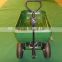 250kg plastic wagon cart, green color wagon cart