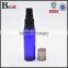 2017 new products 30ml perfume spray bottle blue perfume spray bottle empty spray bottle for perfume with black plastic cap