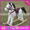2017 new design wooden toddler rocking horse for sale W16D068