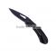 A21-1069 Stainless Steel Straight Black Edge Folding Knife