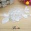 Beautiful pure white wedding dress flower applique for evening suits