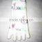 five toe yoga SPA socks with grip inside with sublimation Pilates socks