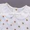 Summer Wholesale Boutique Baby Girl Soft Clothes Polka Dots Peter Pan Collar Casual Dress