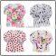 2017 Children Print 3/4 Sleeves Cotton Tops Icing Ruffle Girl Shirt Baby Shirt