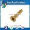 Made in Taiwan high quality Stainless steel phillips head brass self tapping screw