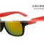 Vintage hot sale unisex customized colorful design plastic interchangeable rubber temple tips sunglasses DLC9007