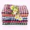 Pure cotton yarn dyed grid kitchen dish towel with tassel