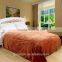  supplier 100% polyester solid color soft Raschel double ply blanket