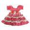 Sue Lucky 2017 baby girl party dress floral pattern birthday skirt wholesale