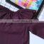Petal collar summer girls t shirts cute long sleeve baby tops M7032002