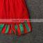 Festival stylish fall christmas deer boutique children clothing suit ruffle sets