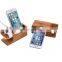 Family use custom made wood office gift wood diy cell phone stand with good quality