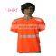 High visibility reflective safety t shirt with segmented strip