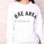 Cheap Hoodies Wholesale 100% Cotton White Color Printing Words Hoodies