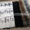 Thick and soft raw or dyed color real rabbit fur blanket
