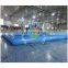 Blue inflatable water pool, inflatable pool with valve flap, air pool for paddle boat