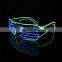 el glasses glowing light up good quality shutter party el wire Glasses