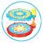 Baby educational jazz drum toy with microphone and stool