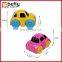 Cheap plastic candy tube toy with pull back car