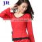 Black and red long sleeve Latin dance wear top L-7024#