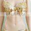 GT-1067 American latest design sequins belly dance bra and belt