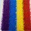 China factory red, yellow, blue, purple artificial kids grass turf rainbow runway for kindergarten school sports