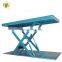 7LSJG Jinan SevenLift 1 ton one floor manual stationary hydraulic single scissor lift table platform