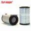 6128817042 Truck Air Filter With PU Cover And Metal Mesh