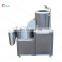 Commercial rotating potato peeler and slicer potato chip slicer machine