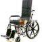 2020 high quality folding commode wheelchair with headrest
