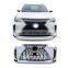 Auto Car Front Bumper Grille Wide Facelift Conversion Body Kit for Toyota Fortuner Update Lexus