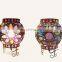Moroccan Lantern lamp multi color crystal metal table lamp wholesale indian lamp metal lantern candle holders