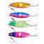 New 40/60/80/100G Sinking Fishing Checkered Lure Metal Jig with Quality Hooks Jigging Sea bass Lures