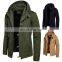 Winter Men Coat Cotton Padded Hooded Down Coat Casual Jacket Loose Outwear