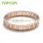 Topearl Jewelry Stainless Steel Bangle Classic Roman Numeral Bangle Rose Gold Bangle MEB401