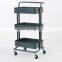 Hot selling metal bathroom living room kitchen storage trolley