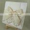 2016 High End White Lace Decorative 25th Wedding Anniversary Card                        
                                                Quality Choice