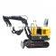 Household Chinese Mini Excavators 1Ton Hydraulic Crawler Mini Excavators For Sale