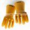 35KV High Voltage Rubber Insulating Gloves,Yellow Long Rubber Gloves