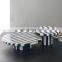 Modern Marble Tray Nordic Decorative Plate Black White Stripe Dry Fruilt Bowl For Home Decor