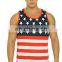 Wholesale High Quality Custom Mens Gym Active Wear Fitness Sports Round Hem Muscle Fit Training Tank Top with Zipper Pocket