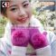 2015 High Quality disposable purple winter mittens for adults