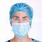 Disposable Non Woven PP Head Hair Cover Strip Mob Clip Surgical Doctor Nurse Bouffant Cap
